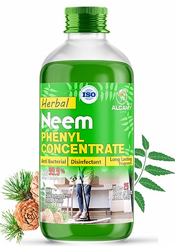 AAAL हर्बल नीम फिनाइल कॉन्सेंट्रेट लिक्विड (25 से 30 लीटर गाढ़ा सफेद फिनाइल बनाता है) (1 लीटर (सुपर सेवर पैक))