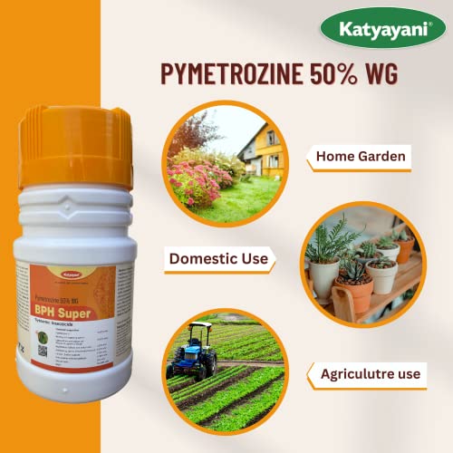 Katyayani BPH Super Pymetrozine 50% WG systemic Insecticide for Control Rice Plant Hopper Paddy Brown Plant Hopper Pesticide (1.5 KG (500g x 3))