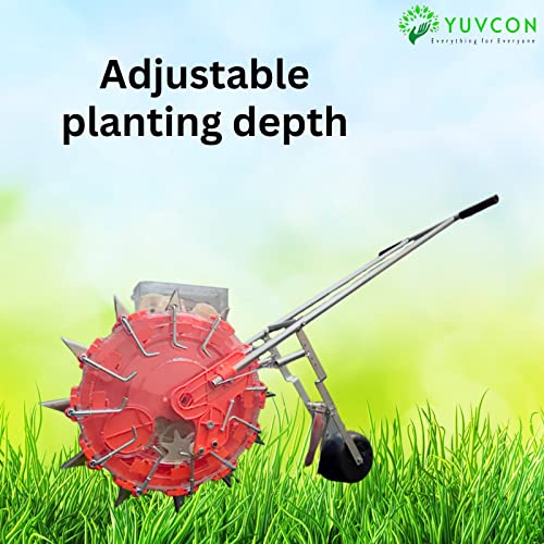 YUVCON Manual Seeder Machine Cum Dibbler/Seed Drill/Seed Planting/Hand Operated Seeding Machine for Agriculture