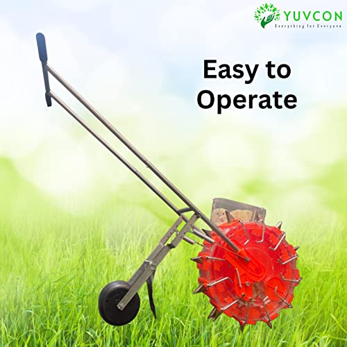 YUVCON Manual Seeder Machine Cum Dibbler/Seed Drill/Seed Planting/Hand Operated Seeding Machine for Agriculture