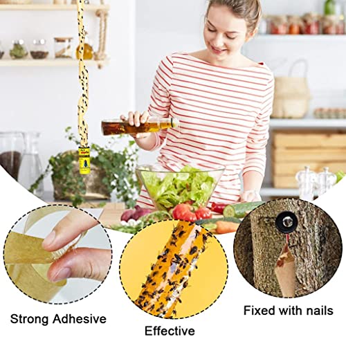 Supvox® 16Pcs फ्लाय ट्रॅप किट, कीटक, पांढरी माशी, ऍफिड्स, लीफ मायनर, थ्रिफ्स, गार्डन आणि फार्ममधील कीटकांसाठी पिवळा अल्ट्रा स्टिकी ट्रॅप इनडोअर किंवा ग्रीनहाऊससाठी हँगेबल फ्लाय स्टिकर पेपर वापरा.