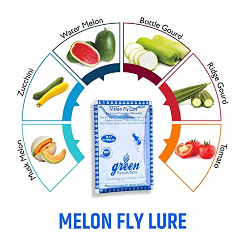 Green Revolution Maxplus Melon Fruit Fly Pheromone Trap With Lure Combo Pack, Yellow