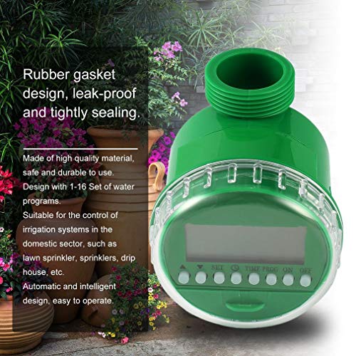 Pinolex Drip Irrigation Automatic Water Controller Timer For Garden Lawn