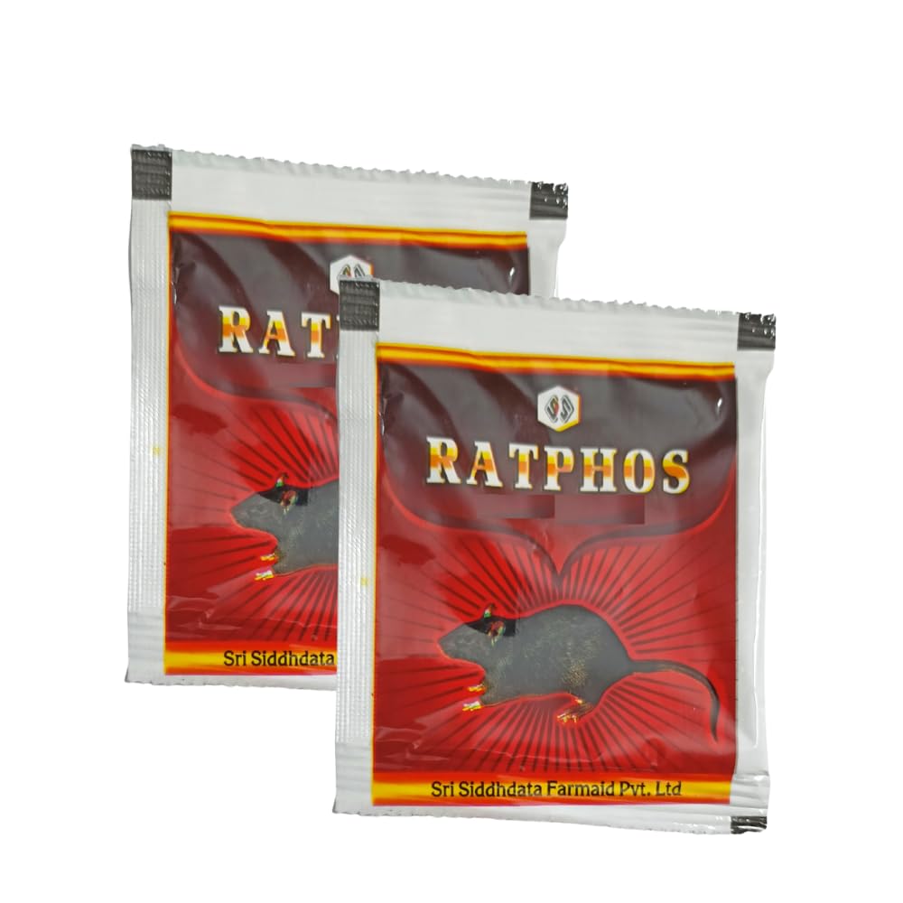 Rat Killer Zinc Phosphide Powder | Make Your Home Rats & Rodent Free| 10Gx2