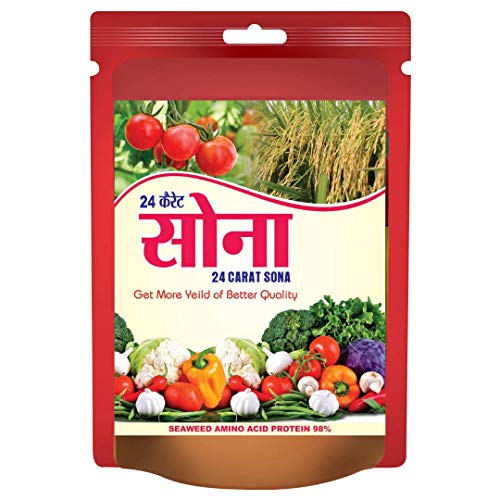 Soil Conditioner & Plant Growth Promoter - 24 Carat Sona - Seaweed, Aminoacid, Humic Acid (Granules) - 20kg (1kg*20 Packs)