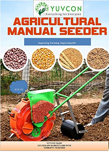YUVCON Manual Seeder Machine Cum Dibbler/Seed Drill/Seed Planting/Hand Operated Seeding Machine for Agriculture