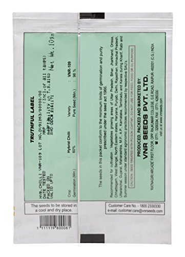 VNR 109 F1 संकरित मिरची बियाणे (10 ग्रॅम)