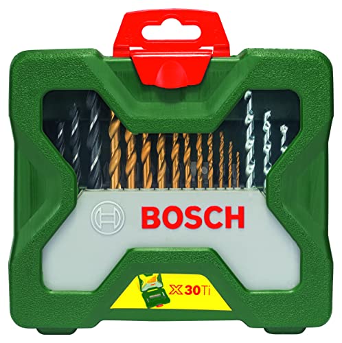 Bosch GWS 600 प्रोफेशनल एंगल ग्राइंडर (नीला) और Bosch X30Ti ड्रिल बिट और ड्राइवर बिट सेट (30-पीस)