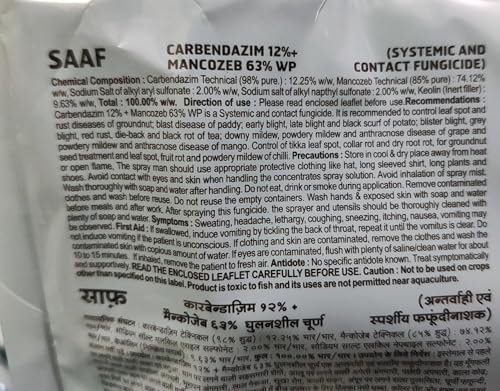 Saaf Fungicide 100gm + Energy Triacontanol 0.1% EW 100ml | KUL Gardening combo