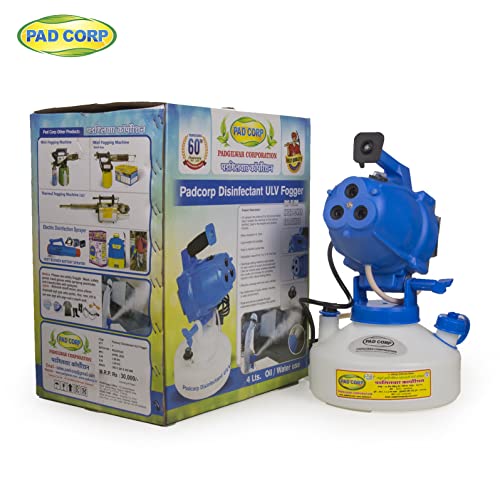 Pad Corp Potable Electric ULV Fogger Machine for Hospital | School | Collage | Hotels Etc. 4 Lit Tank