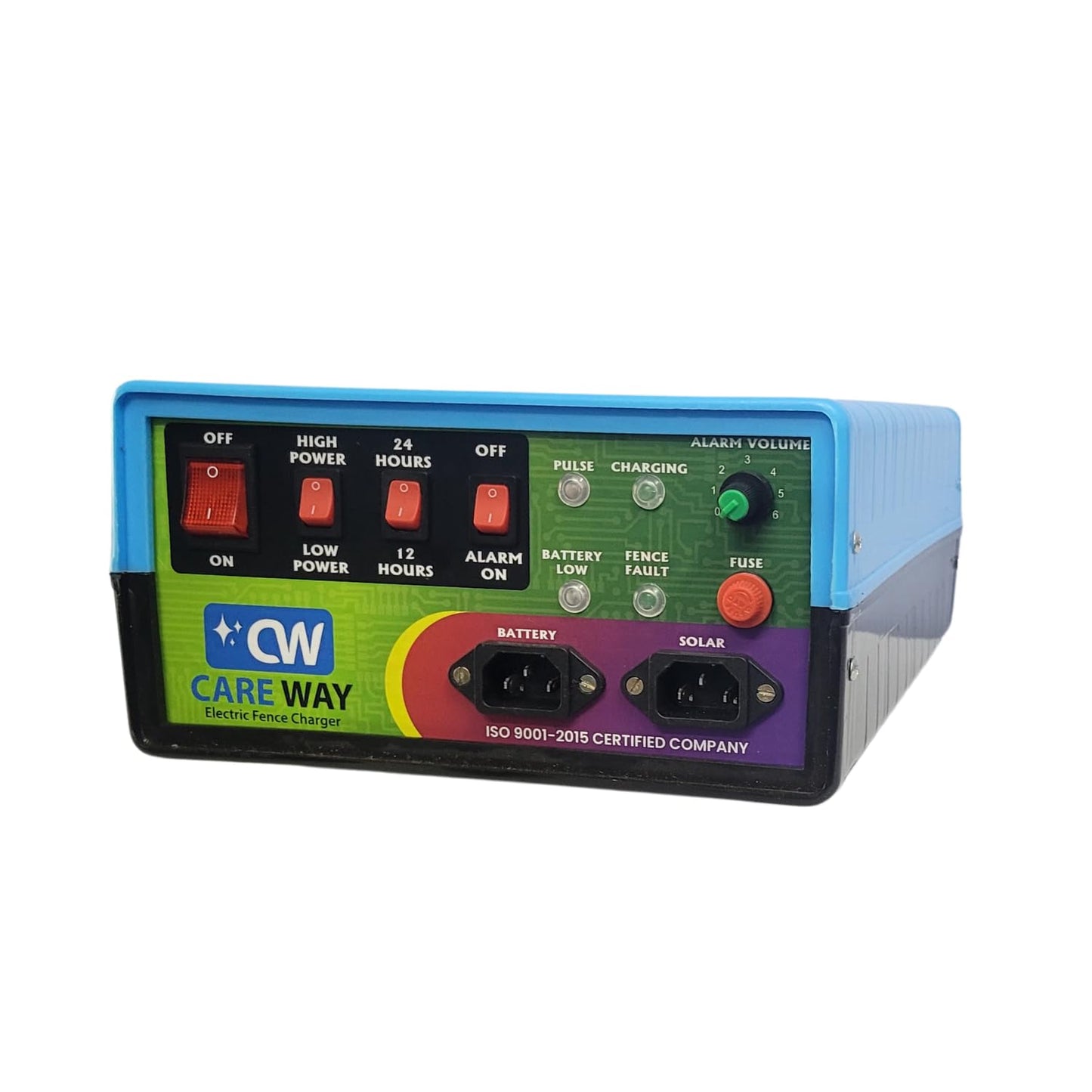 Careway 12 KV Fully Automatic Solar Fence Energizer Zatka Bigha Cover Fully Automatic Zatka Machine Animal Protection System Solar Fence Energizer Security Systems for Agricultural Farms