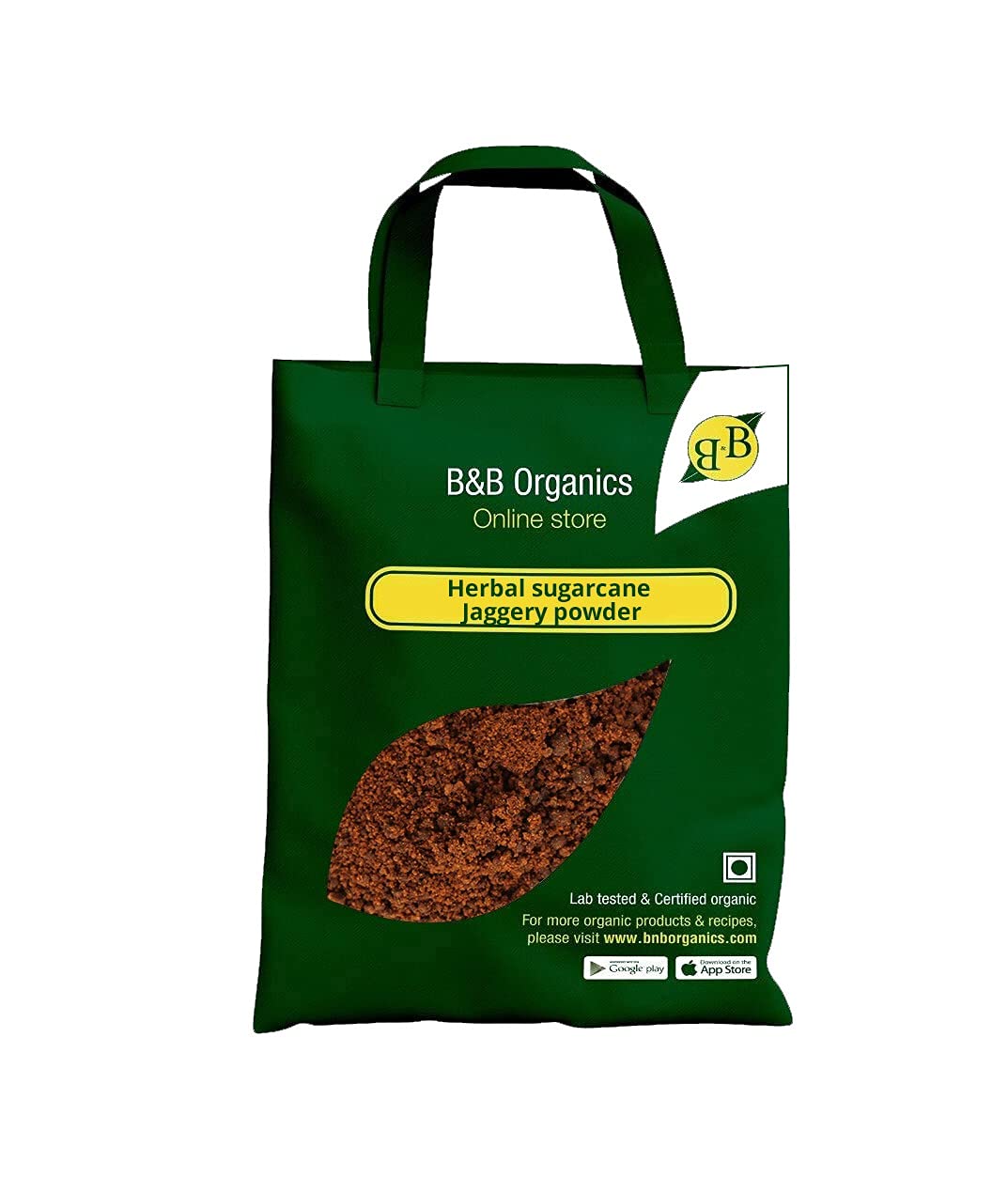 B&B Organics Herbal Sugarcane Jaggery Powder | Herbal Sugar | Natural Sweetner | Gur Powder, 5 kg