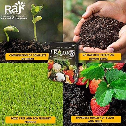 राज एग्रीटेक लीडर यील्ड बूस्टर माइक्रोन्यूट्रिएंट पाउडर मिश्रण पौधों के लिए 85% ह्यूमिक एसिड उर्वरक (सभी पौधों की वृद्धि और बेहतर प्रतिक्रिया के लिए) + फुल्विक एसिड + 60 प्रकार के सक्रिय जैव तत्व (20)
