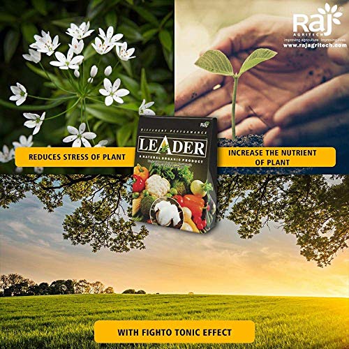 राज एग्रीटेक लीडर यील्ड बूस्टर माइक्रोन्यूट्रिएंट पाउडर मिश्रण पौधों के लिए 85% ह्यूमिक एसिड उर्वरक (सभी पौधों की वृद्धि और बेहतर प्रतिक्रिया के लिए) + फुल्विक एसिड + 60 प्रकार के सक्रिय जैव तत्व (20)