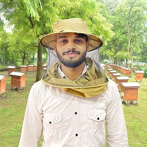 हाई-टेक प्राकृतिक उत्पाद (भारत) मधुमक्खी घूंघट, खाकी