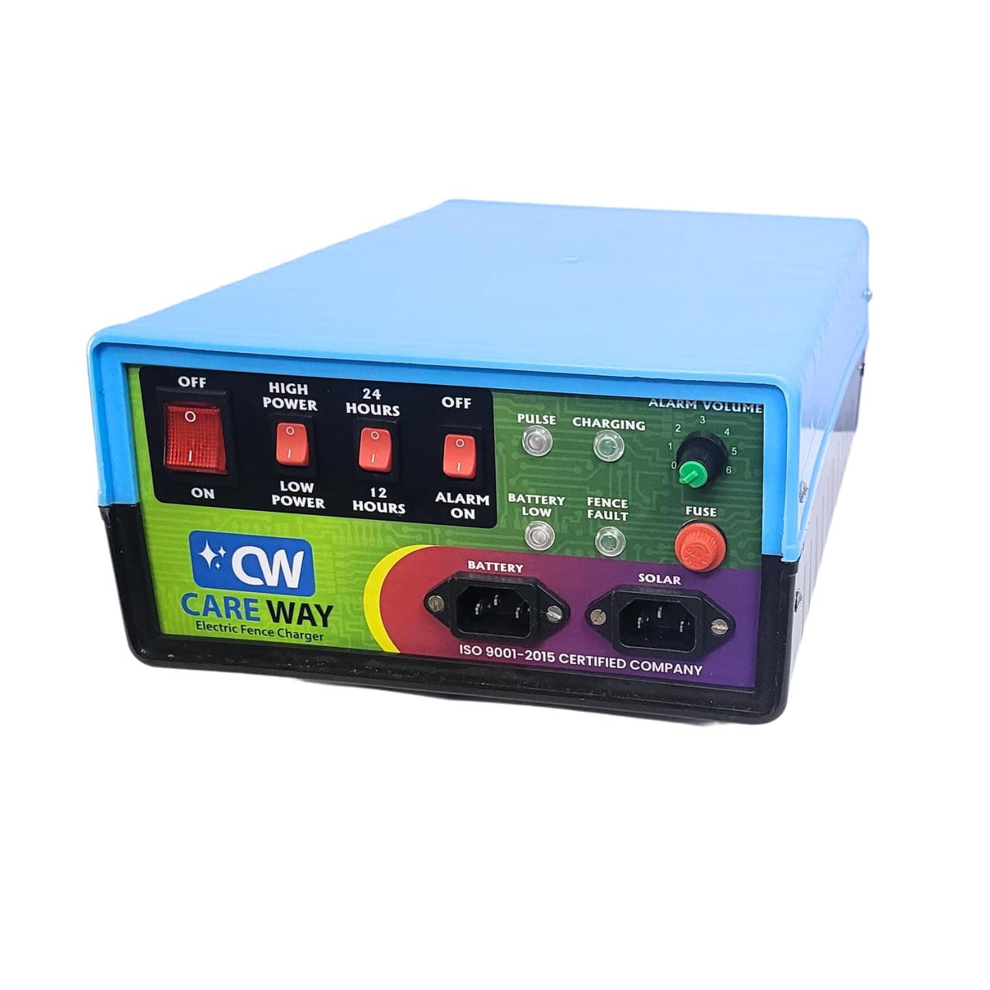 Careway 12 KV Fully Automatic Solar Fence Energizer Zatka Bigha Cover Fully Automatic Zatka Machine Animal Protection System Solar Fence Energizer Security Systems for Agricultural Farms