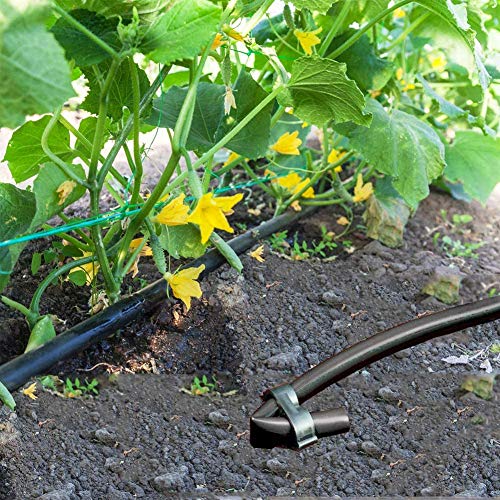 Pinolex® 1/2 Inch 16mm Accessories Drip Online Lateral Tubing End Irrigation Cap Black for Garden Greenhouse, Flower Bed, Lawn Supplies (Pack of 10)