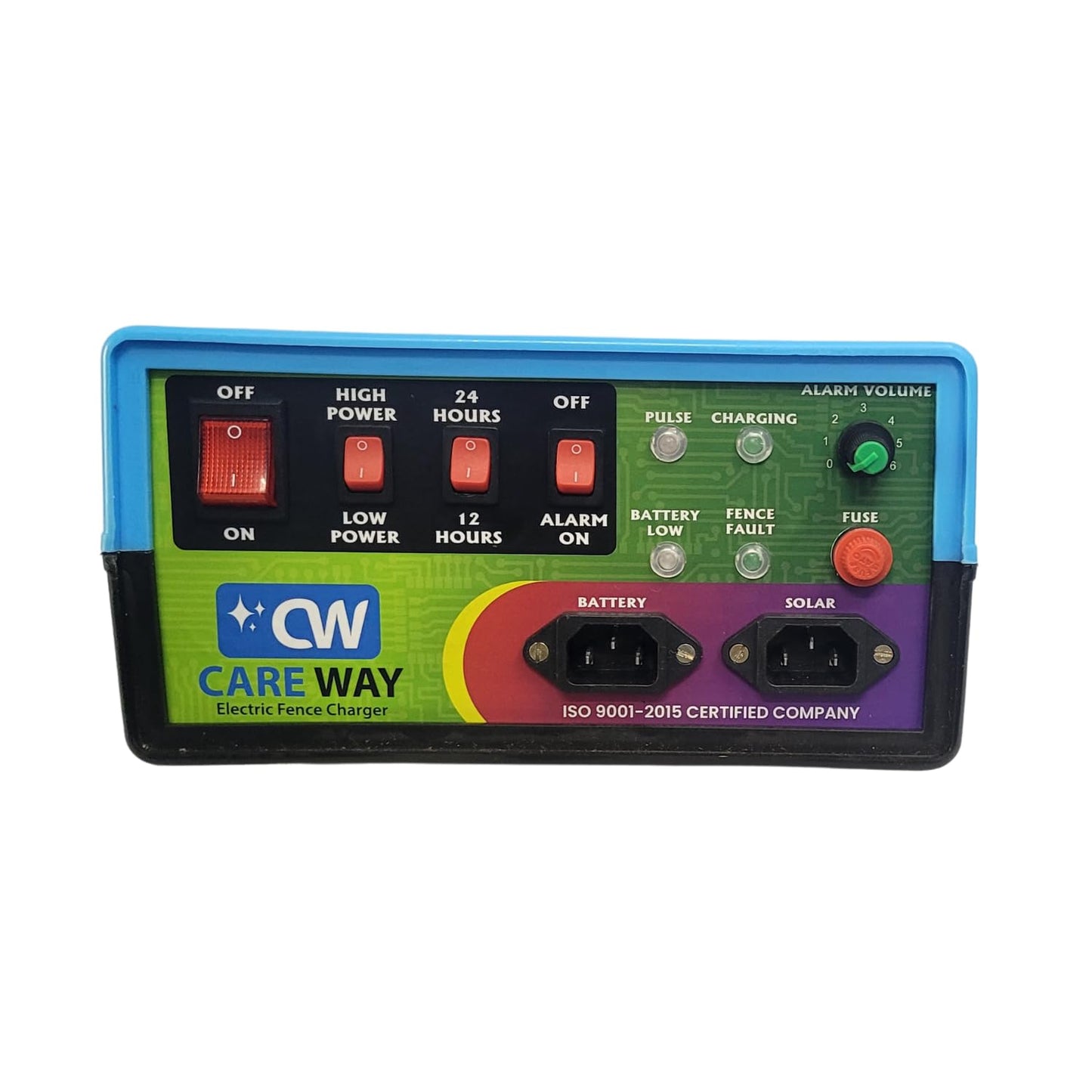 Careway 12 KV Fully Automatic Solar Fence Energizer Zatka Bigha Cover Fully Automatic Zatka Machine Animal Protection System Solar Fence Energizer Security Systems for Agricultural Farms