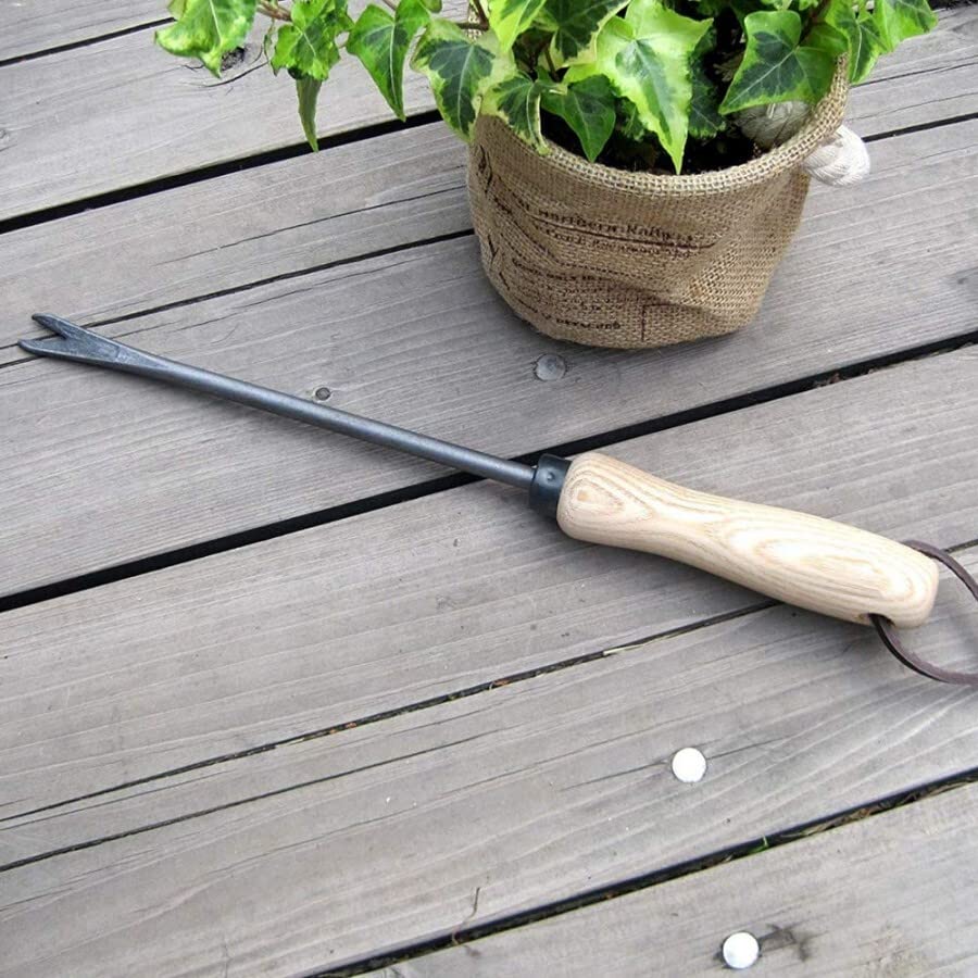 Cookitchen Hand Weeder Straight Garden Tool Heavy Duty Hand Weeder for Agriculture Gardening Weeds (Set of 1)