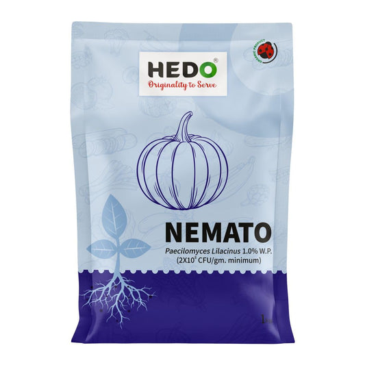HEDO नेमाटो (पैसिलोमाइसेस लिलासिनस 2x10^8 CFU/g) जैव-कार्बनिक पाउडर (1Kg) बीज और बगीचे के पौधों के लिए - विभिन्न नेमाटोड के खिलाफ