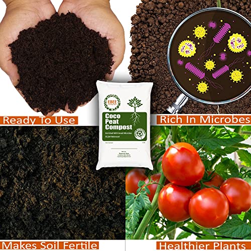 Ebee Cocopeat कंपोस्ट विथ लिव्हिंग सॉईल मायक्रोब्स - 5 किग्रॅ