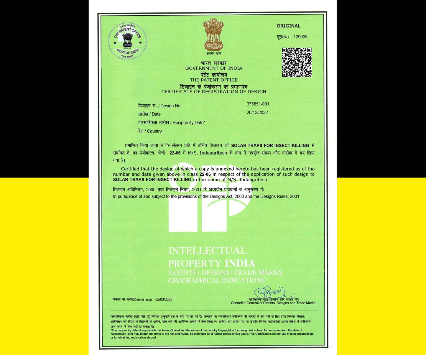 चिपकू इंडो चिपकू मिनी सोलर इन्सेक्ट ट्रॅप सौर कीटक किलर शेती आणि बागकामासाठी 6 महिन्यांच्या वॉरंटीसह बाहेरील वापरासाठी (10)