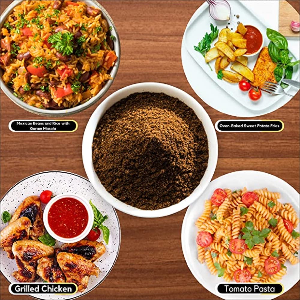 Organic Zing Organic Garam Masala - Versatile Indian Blend of Spices and Herbs | USDA Certified | Seasoning Blend | Vegan | Preservative Free | Product of India - 100g(Pack of 2)