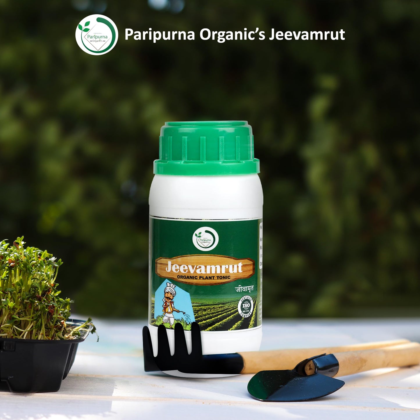 Paripurna Organics Jeevamrutham Organic Plant Growth and Immunity Booster Natural Plant Liquid Fertilizer for All Plant (8.5 Litre)