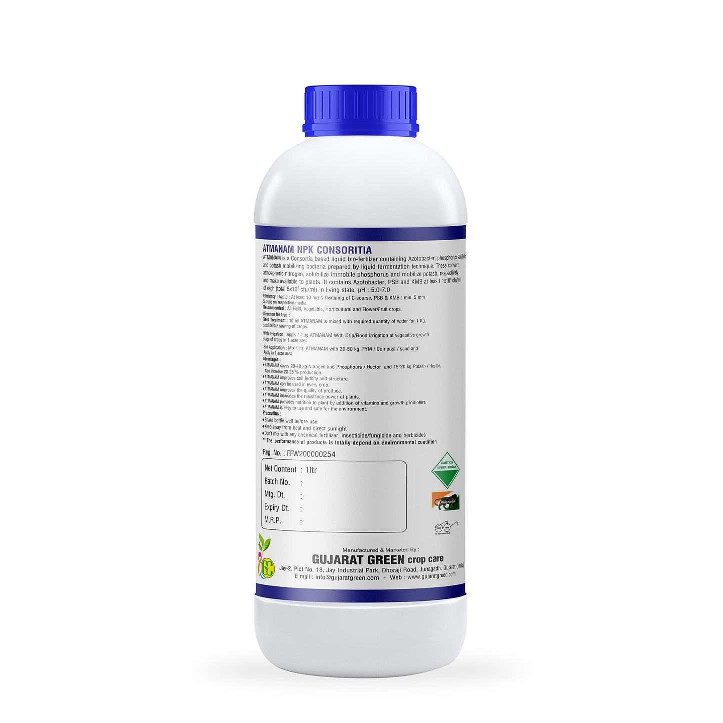 Atmanam BIO Fertilizer CONSORTIA (Increase-NPK - 3 Litre) Plant Growth Promoter, Nutrition Enhancer Suppliment, BioStimulant, Immunity Builder for Plants & Crops (3)