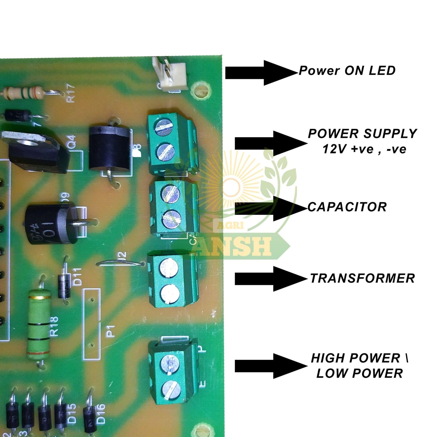 अग्रियांश मुख्य पीसीबी कार्ड मदर बोर्ड सर्किट ज़टका मशीन पावर सप्लाई इलेक्ट्रॉनिक किट सोलर ज़टका मशीन किट स्पेयरपार्ट्स के लिए
