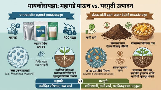 कोणता मायकोरायझा बेस्ट आहे? कंपनीचा की शेतातला?
