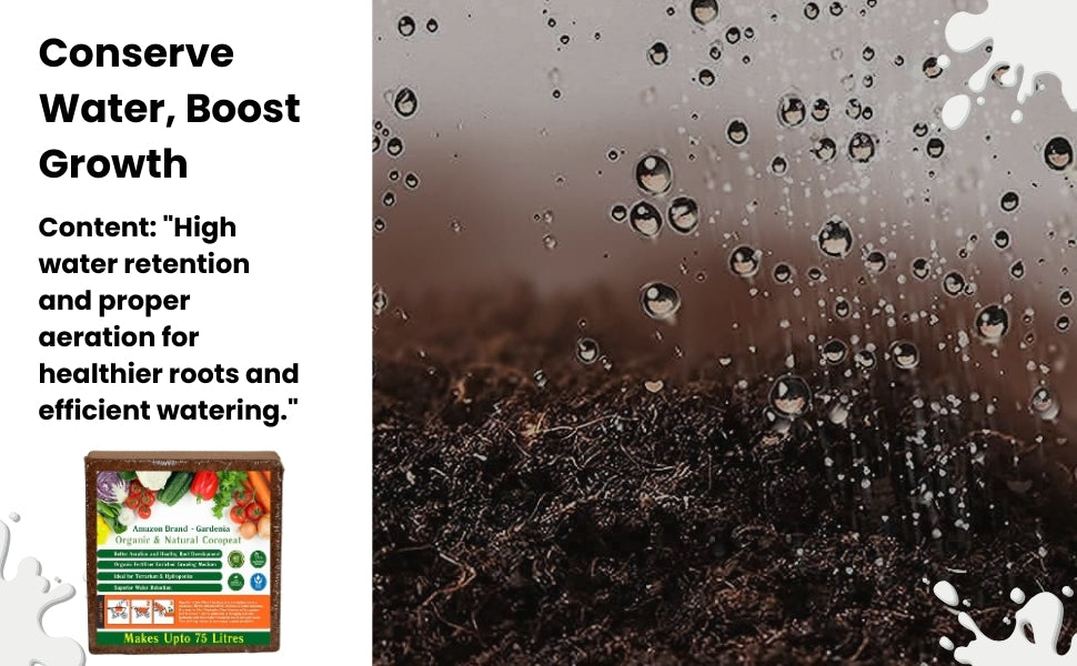 cocopeat to conserve water