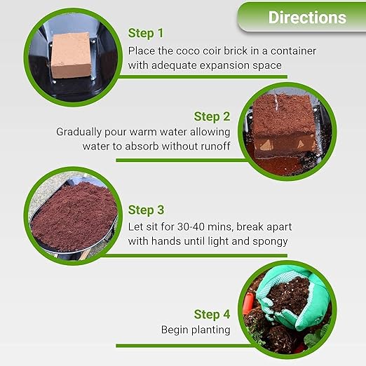 how to use cocopeat