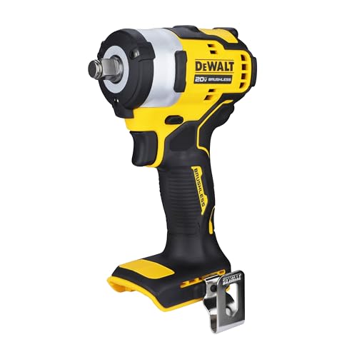 DEWALT DCF911N-B1 1/2'' 20V मॅक्स ली-आयन रिव्हर्सिबल कॉर्डलेस ब्रशलेस कॉम्पॅक्ट, 542 Nm टॉर्क (बेअर टूल)