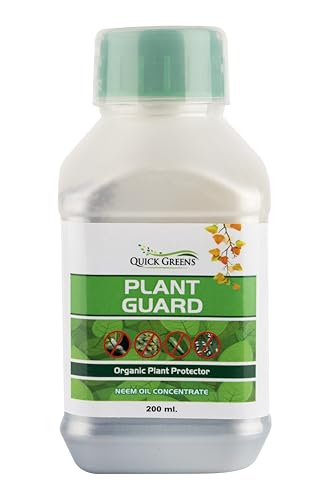 Quick Greens Plant Guard Concentrate Organic Cold Pressed Natural Very Strong Neem Oil for Indoor and Outdoor Plants- 200 ml