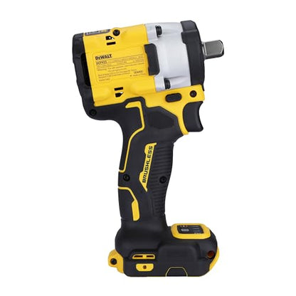 DEWALT DCF922N-B1 1/2'' 20V मॅक्स ली-आयन रिव्हर्सिबल कॉर्डलेस ब्रशलेस कॉम्पॅक्ट इम्पॅक्ट रेंच, LED रिंग लाइटिंगसह 610 Nm टॉर्क (बेअर टूल)