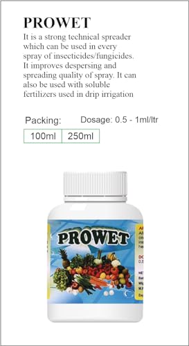 PROWET कीटनाशक कवकनाशी घुलनशील उर्वरक | फलों और सब्जियों के लिए। (250)