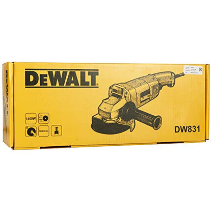 DEWALT DW831 1400 Watt 125mm हेवी ड्यूटी मध्यम कोन ग्राइंडर (5in)