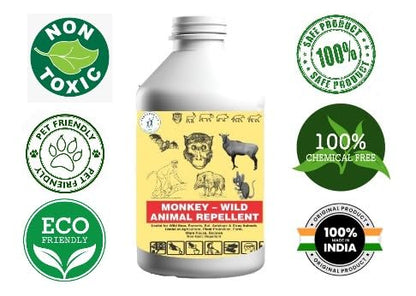 जंगली सूअर/सूअरों के लिए बंदर-जंगली पशु विकर्षक: 250ml