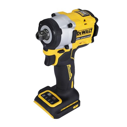 DEWALT DCF922N-B1 1/2'' 20V मॅक्स ली-आयन रिव्हर्सिबल कॉर्डलेस ब्रशलेस कॉम्पॅक्ट इम्पॅक्ट रेंच, LED रिंग लाइटिंगसह 610 Nm टॉर्क (बेअर टूल)