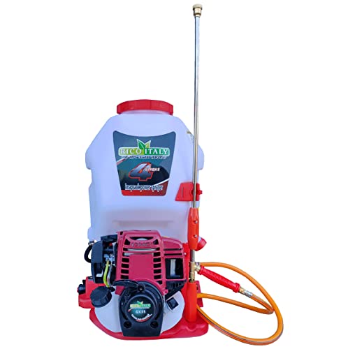 RICO ITALY KNAPSACK| 35CC 4 Stroke Petrol Engine 25 LTR Tank Capacity for Agriculture PESTICIDES|INSECTCIDES|Gardens|Home| Commercial Spray and SANITIZATION (35CC 4 Stroke)