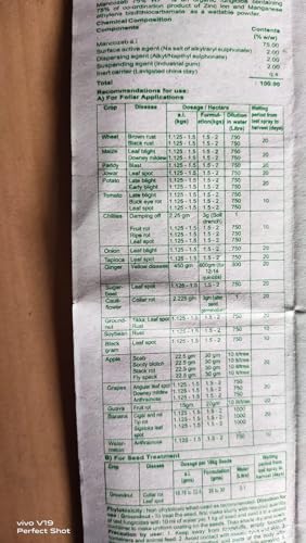 इंडोफिल एम-45 पौधों के लिए (100 ग्राम) + नीम केक पाउडर (300 ग्राम) दस्ताने के साथ