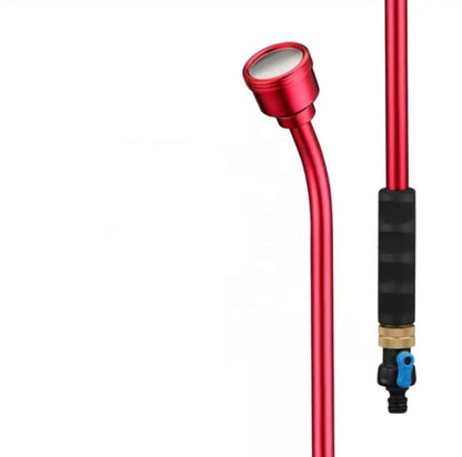 Garden Art Watering Wand 30-Inch (Red) Length with 8-Inch Foam Grip in length Premium anti-corrosion 1000 Mesh Aluminium alloy light weighted durable with a one touch thumb on/off switch GASE3001