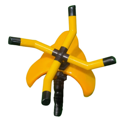 YUVCON Sprinkler for Garden, 4 arm Sprinkler with 360 Degree Rotation, Dispenses The Water evenly, fits 1/2", 3/4" & 1" inch Pipe, Water Sprinkler