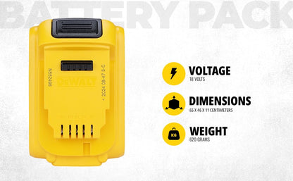 DEWALT DCB184-B1 5Ah ली-आयन बॅटरी पॅक