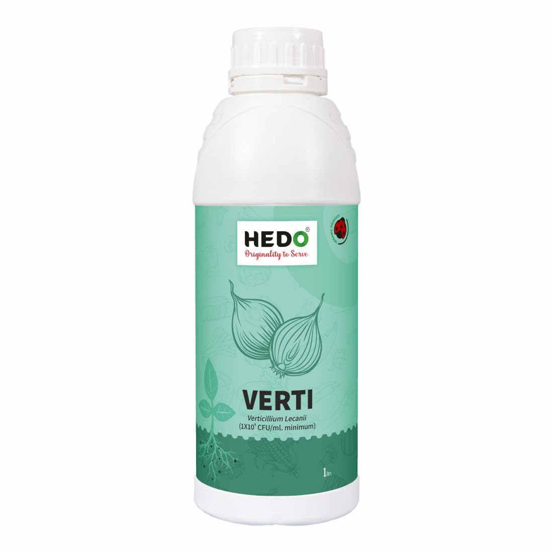 HEDO वर्टिसिलियम लेकानी बायो-ऑर्गेनिक लिक्विड (1L) पौधों और फसलों के लिए - एफिड्स, थ्रिप्स और व्हाइटफ़्लाइज़ जैसे चूसने वाले कीटों के खिलाफ़