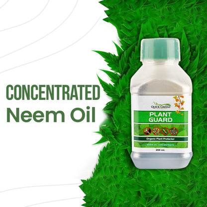 Quick Greens Plant Gurad Concentrate Organic Cold Pressed Natural Neem Oil for Indoor and Outdoor Plants- 250 ml (250)