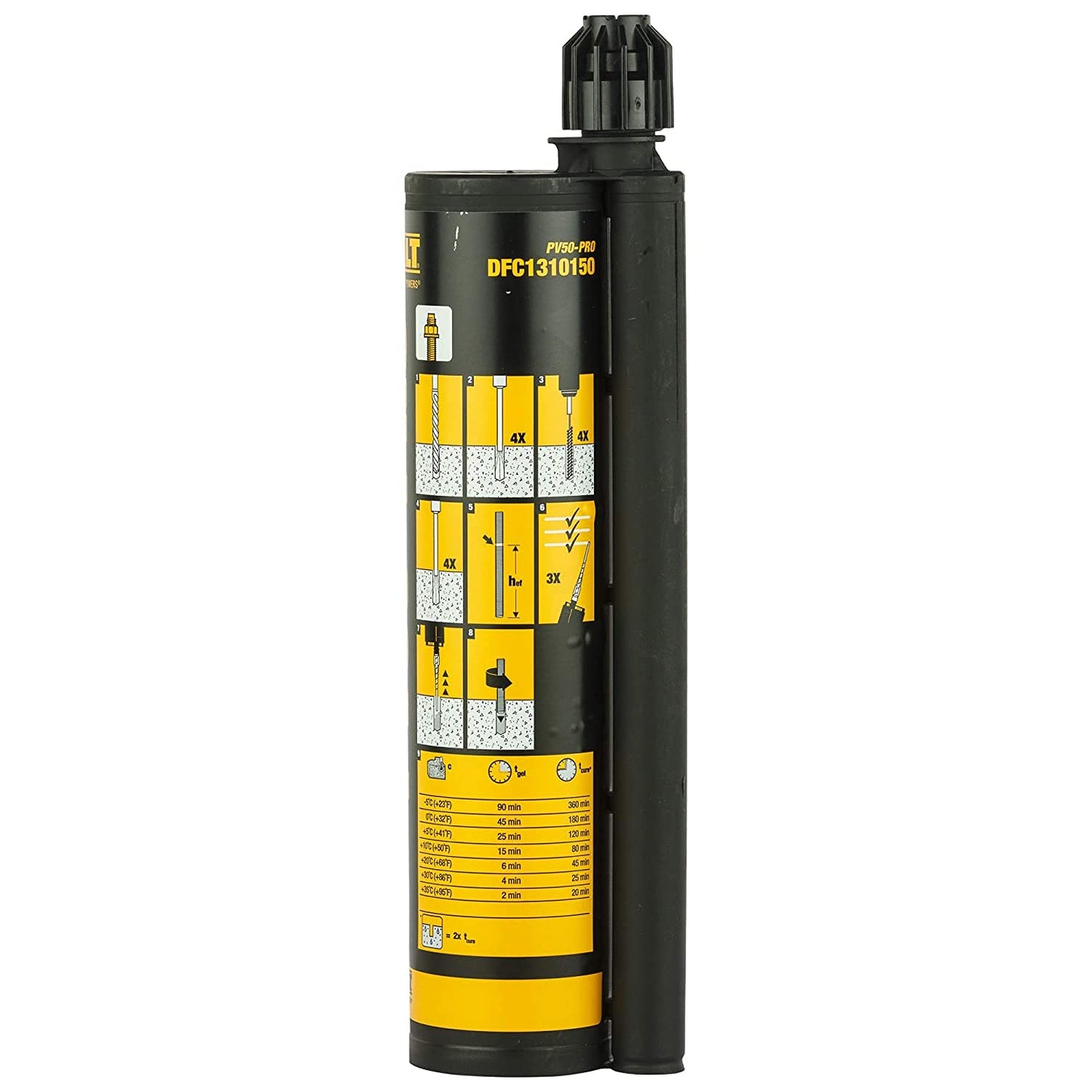 DEWALT DFC1310150 PV50-Pro 345 Ml चिपकने वाला कार्ट्रिज