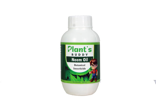 PLANT'S BUDDY - Neem Oil - 100% Botanical Insecticide - Effective On Plant Insects- For All Indoor and Outdoor Plants - 250 ml