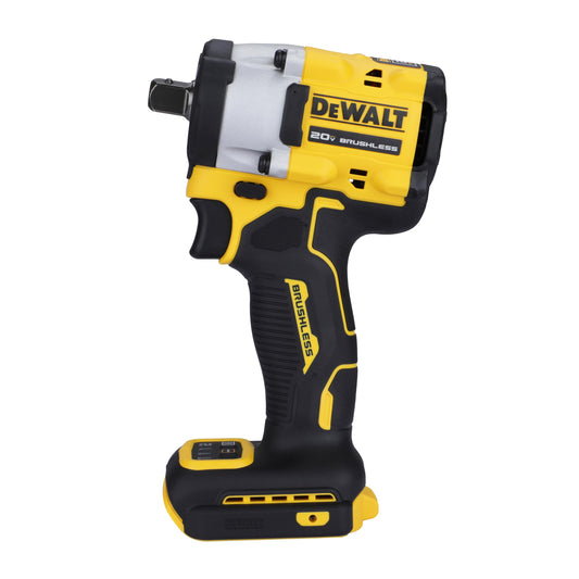 DEWALT DCF922N-B1 1/2'' 20V मॅक्स ली-आयन रिव्हर्सिबल कॉर्डलेस ब्रशलेस कॉम्पॅक्ट इम्पॅक्ट रेंच, LED रिंग लाइटिंगसह 610 Nm टॉर्क (बेअर टूल)